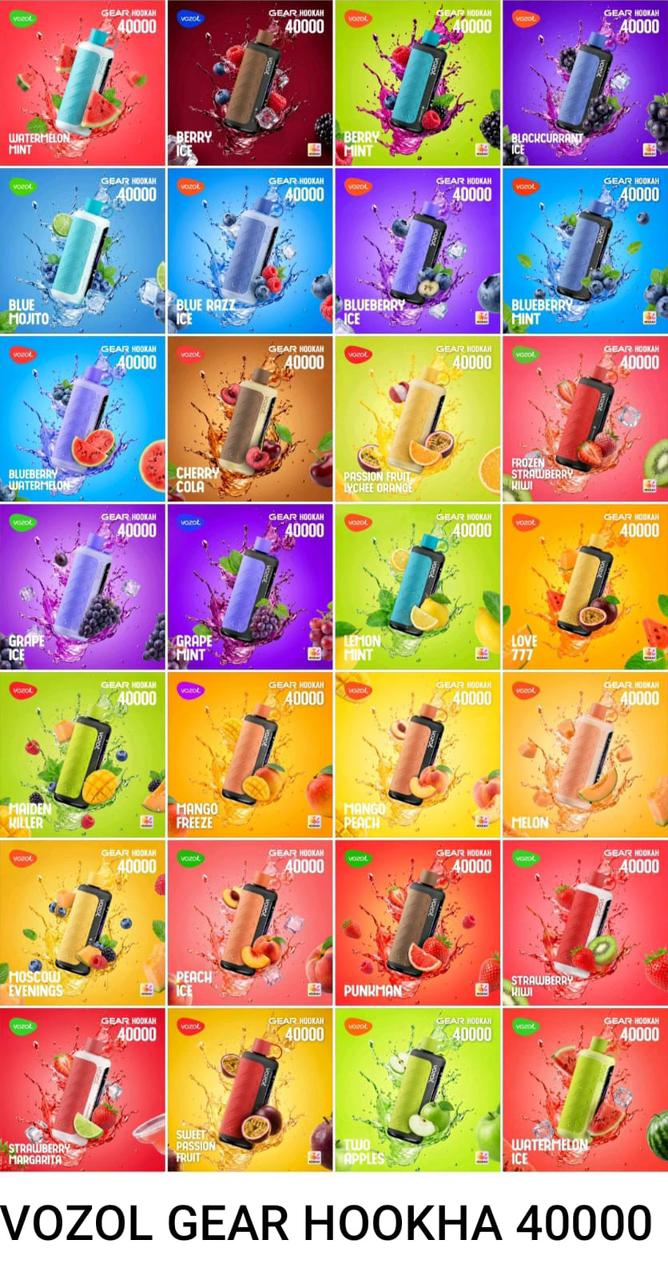 VOZOL Gear Hookah 40000 Puffs Disposable Vape 5mg in UAE