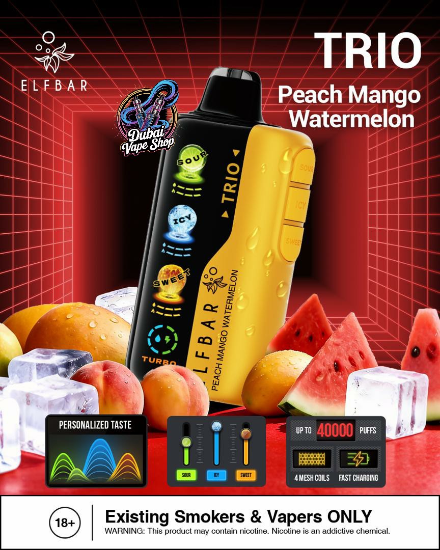 ELF BAR Trio 40000 Puffs Disposable Vape in Dubai