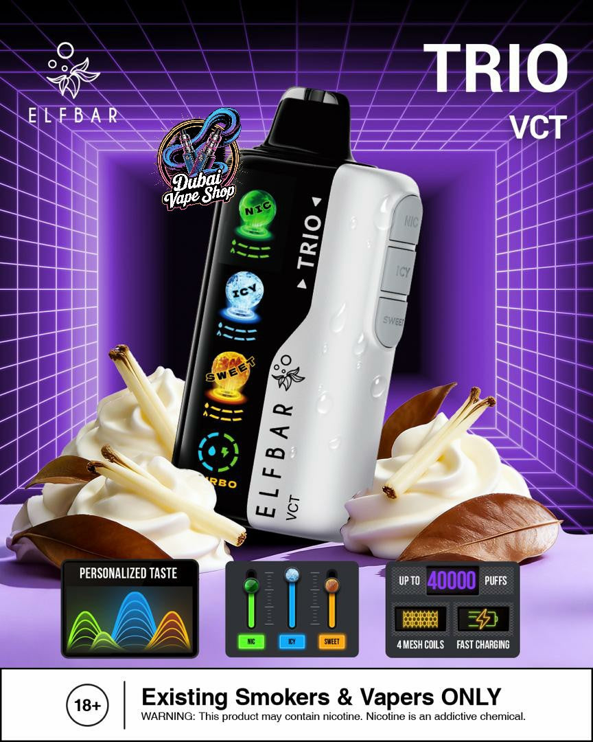 ELF BAR Trio 40000 Puffs Disposable Vape in Dubai
