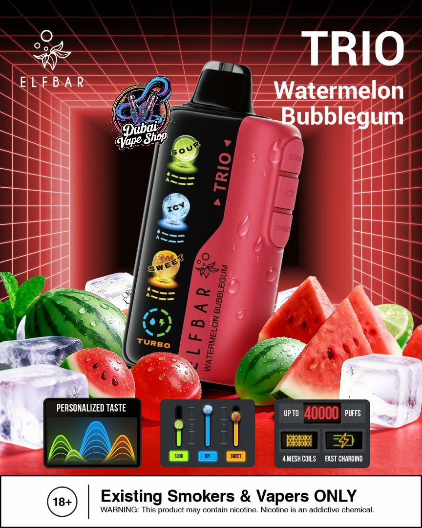 ELF BAR Trio 40000 Puffs Disposable Vape in Dubai