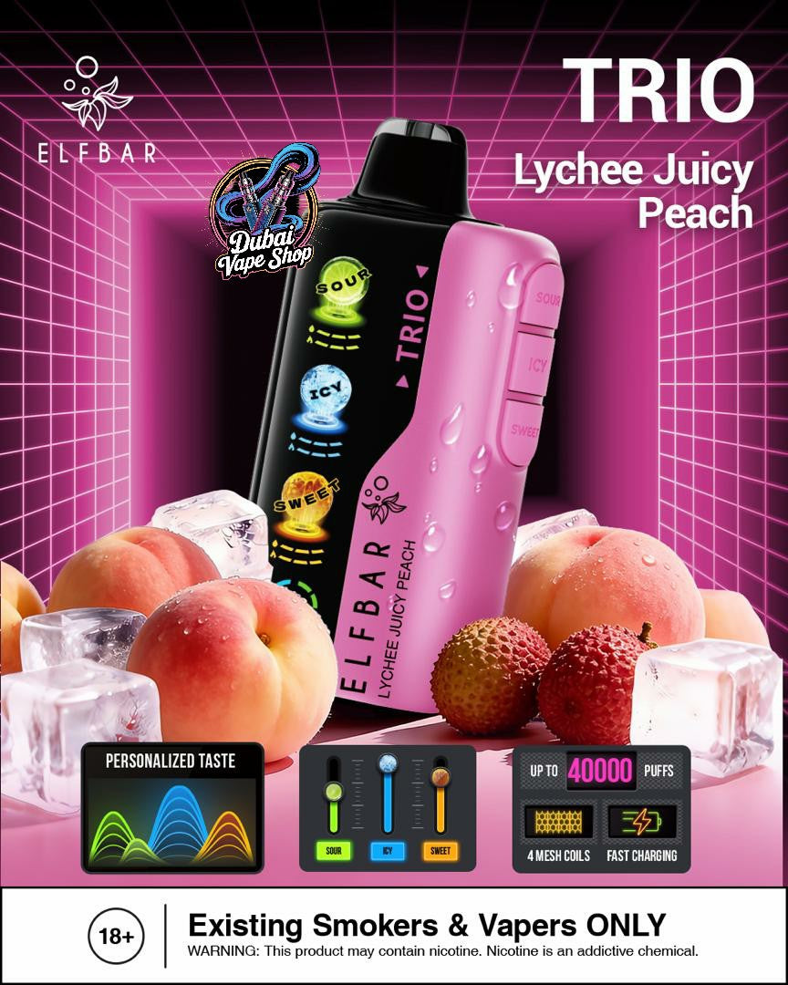 ELF BAR Trio 40000 Puffs Disposable Vape in Dubai
