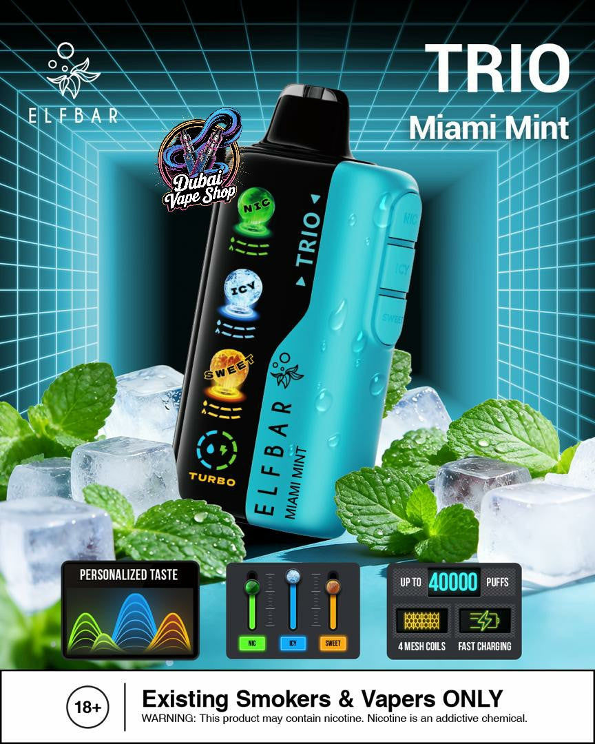 ELF BAR Trio 40000 Puffs Disposable Vape in Dubai