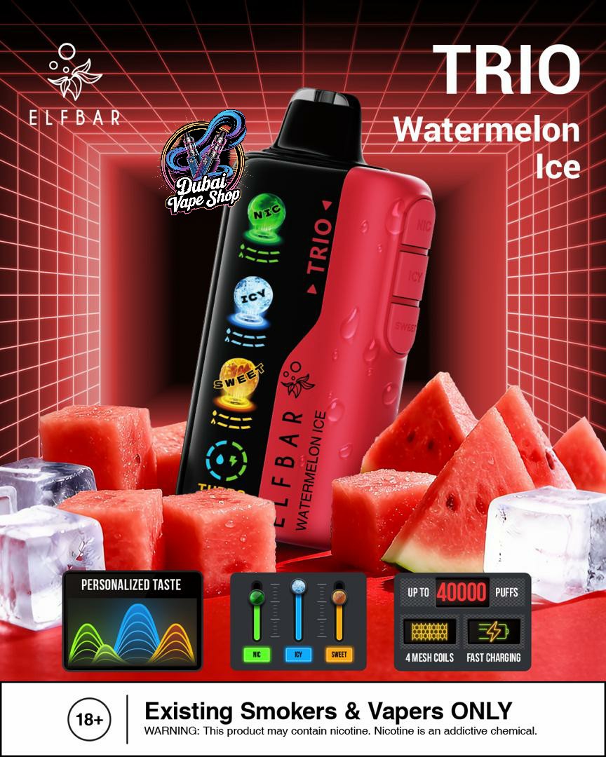 ELF BAR Trio 40000 Puffs Disposable Vape in Dubai