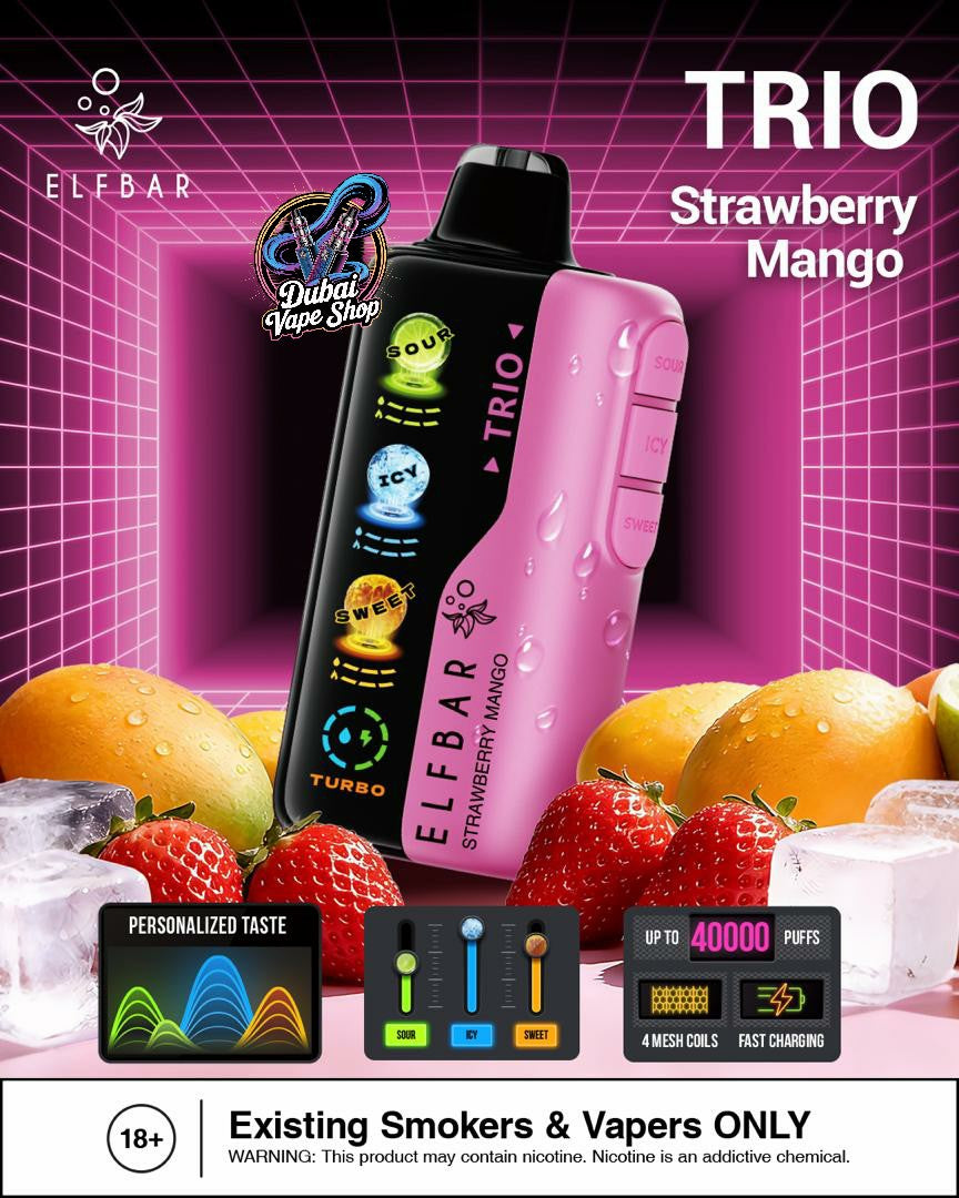 ELF BAR Trio 40000 Puffs Disposable Vape in Dubai