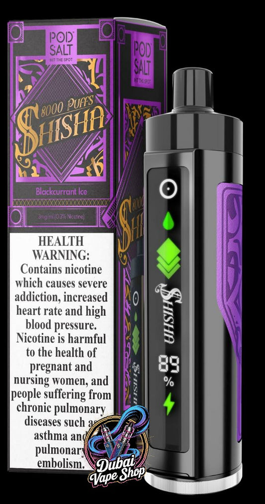Pod Salt Shisha 8000 Puffs DTL 3mg In UAE