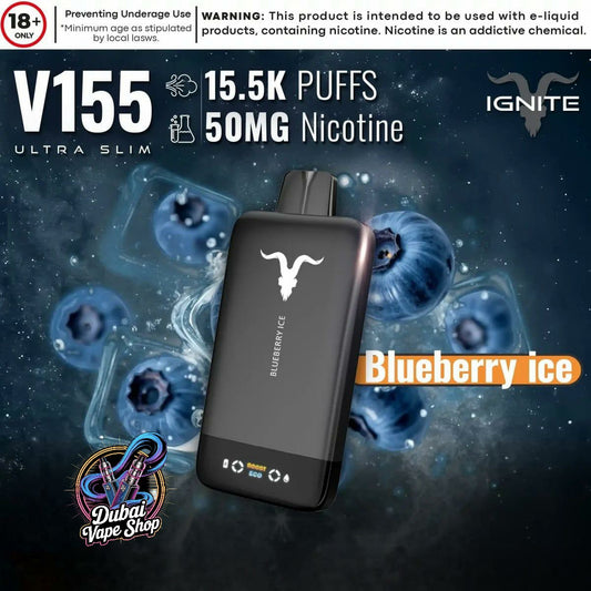 IGNITE V155 15500 puffs 50mg Disposable Vape Ultra Slim Pod Kit in UAE