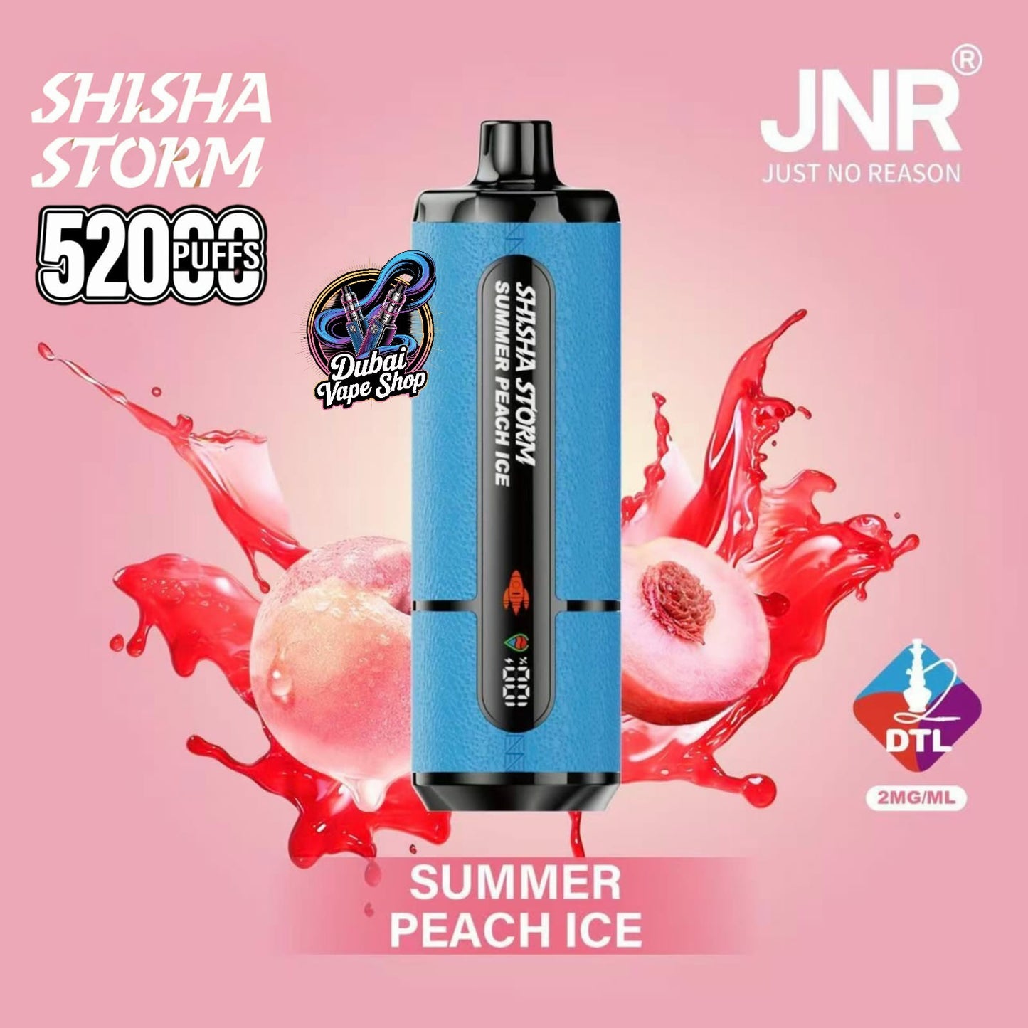 JNR Shisha Storm 52000 Puffs Disposable Vape 2% DTL in UAE