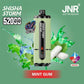 JNR Shisha Storm 52000 Puffs Disposable Vape 2% DTL in UAE