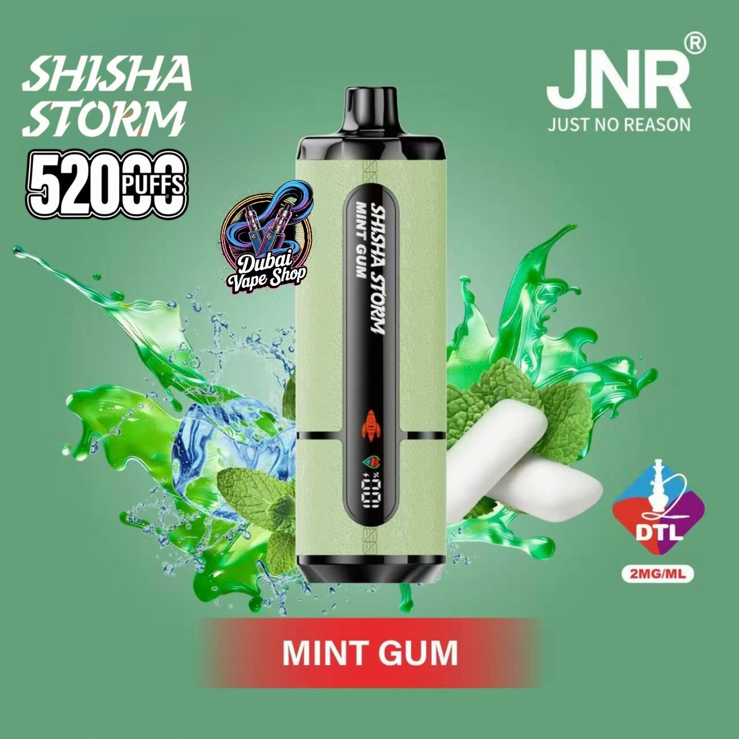 JNR Shisha Storm 52000 Puffs Disposable Vape 2% DTL in UAE