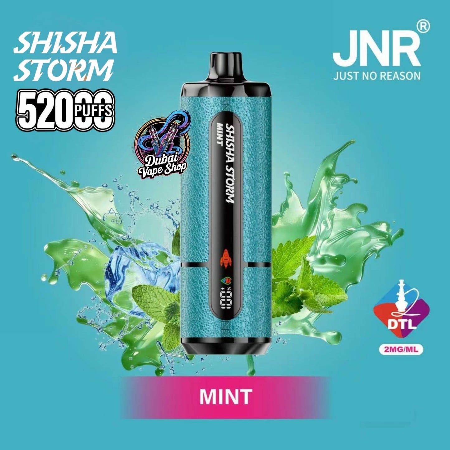 JNR Shisha Storm 52000 Puffs Disposable Vape 2% DTL in UAE
