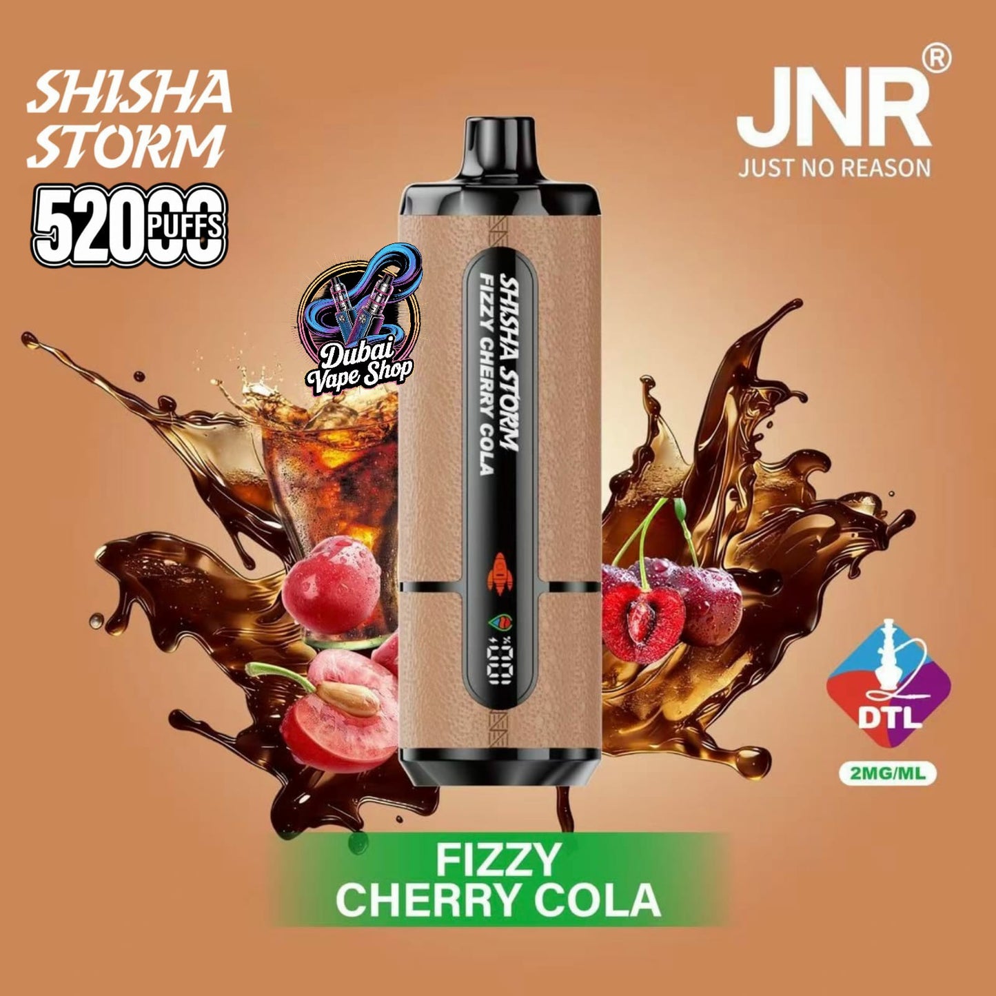JNR Shisha Storm 52000 Puffs Disposable Vape 2% DTL in UAE