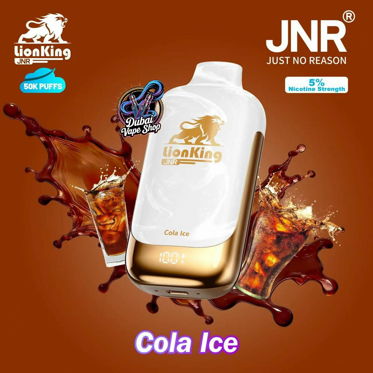 JNR Lionking 50000 Puffs Disposable Vape 50mg in UAE