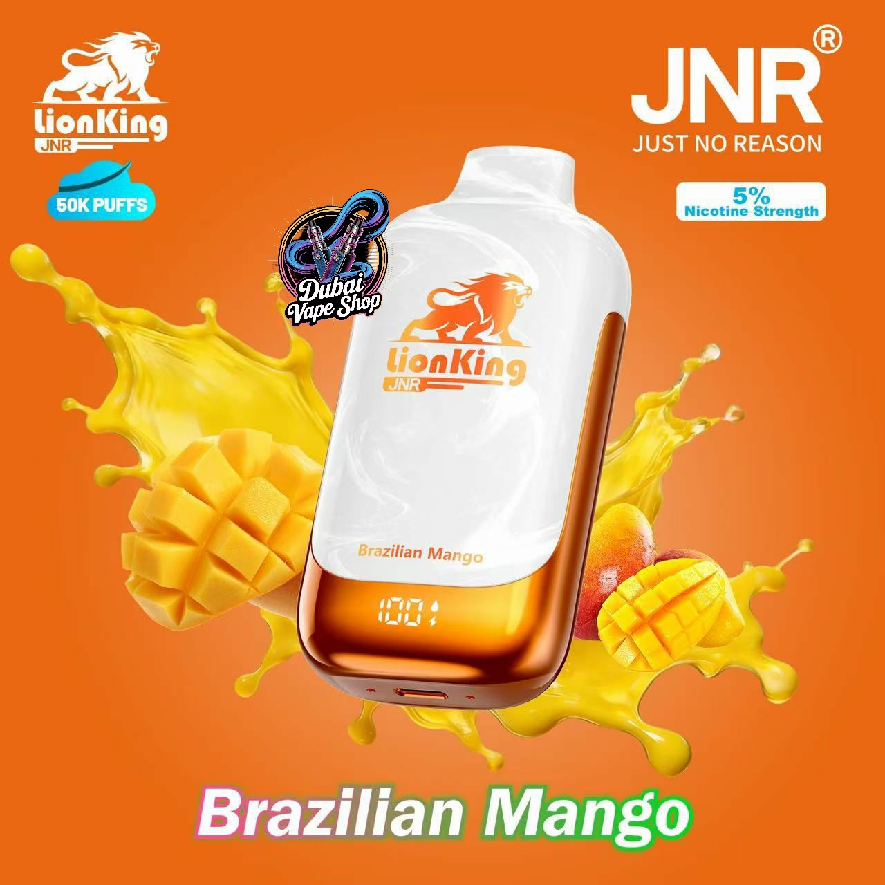 JNR Lionking 50000 Puffs Disposable Vape 50mg in UAE
