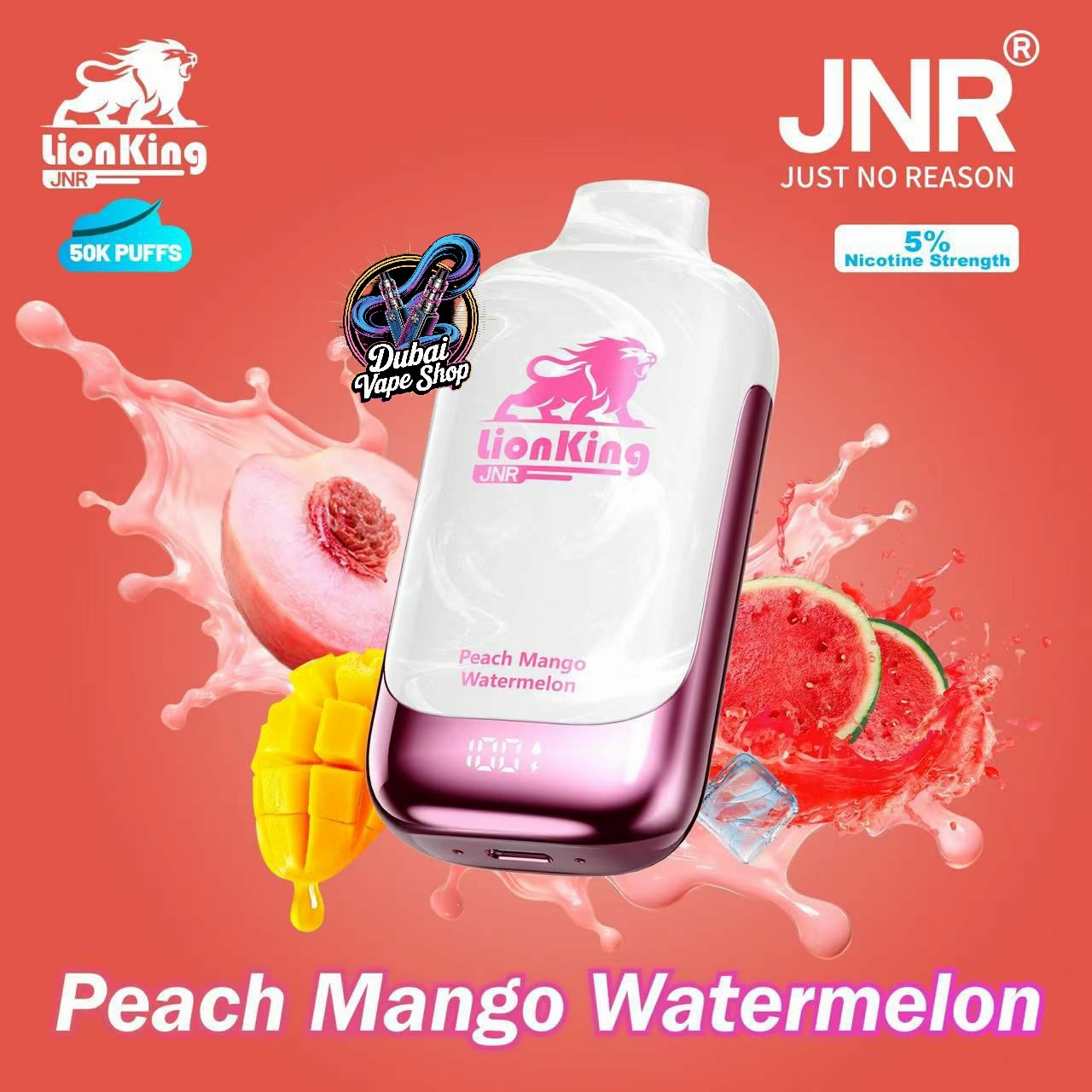 JNR Lionking 50000 Puffs Disposable Vape 50mg in UAE