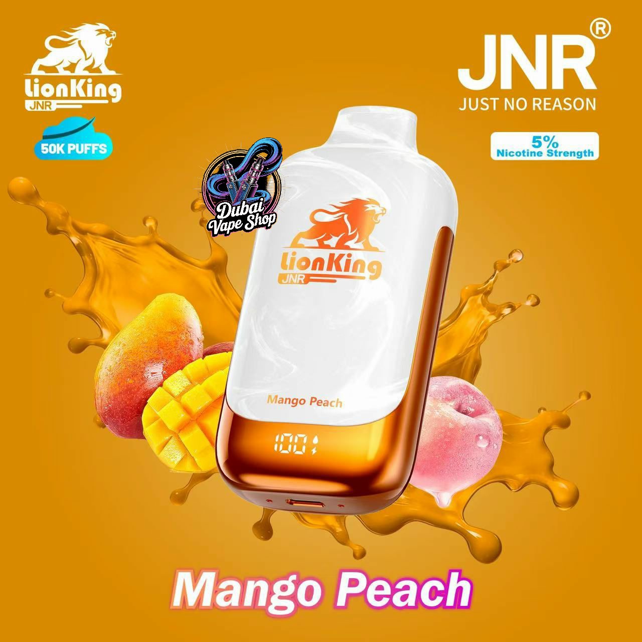 JNR Lionking 50000 Puffs Disposable Vape 50mg in UAE
