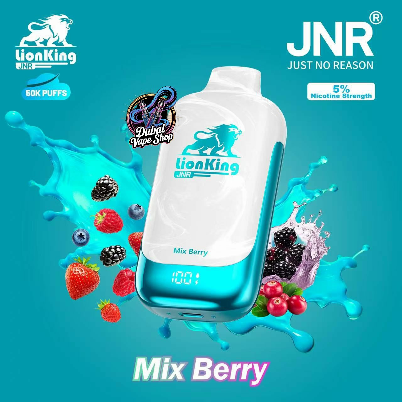 JNR Lionking 50000 Puffs Disposable Vape 50mg in UAE