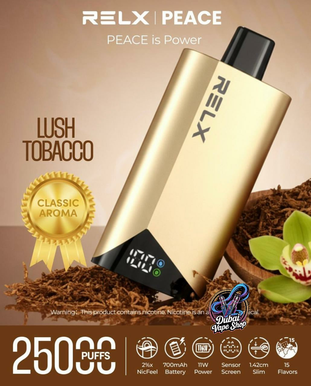 Relx Peace 25000 Puffs 20mg Disposable Vape In DUBAI
