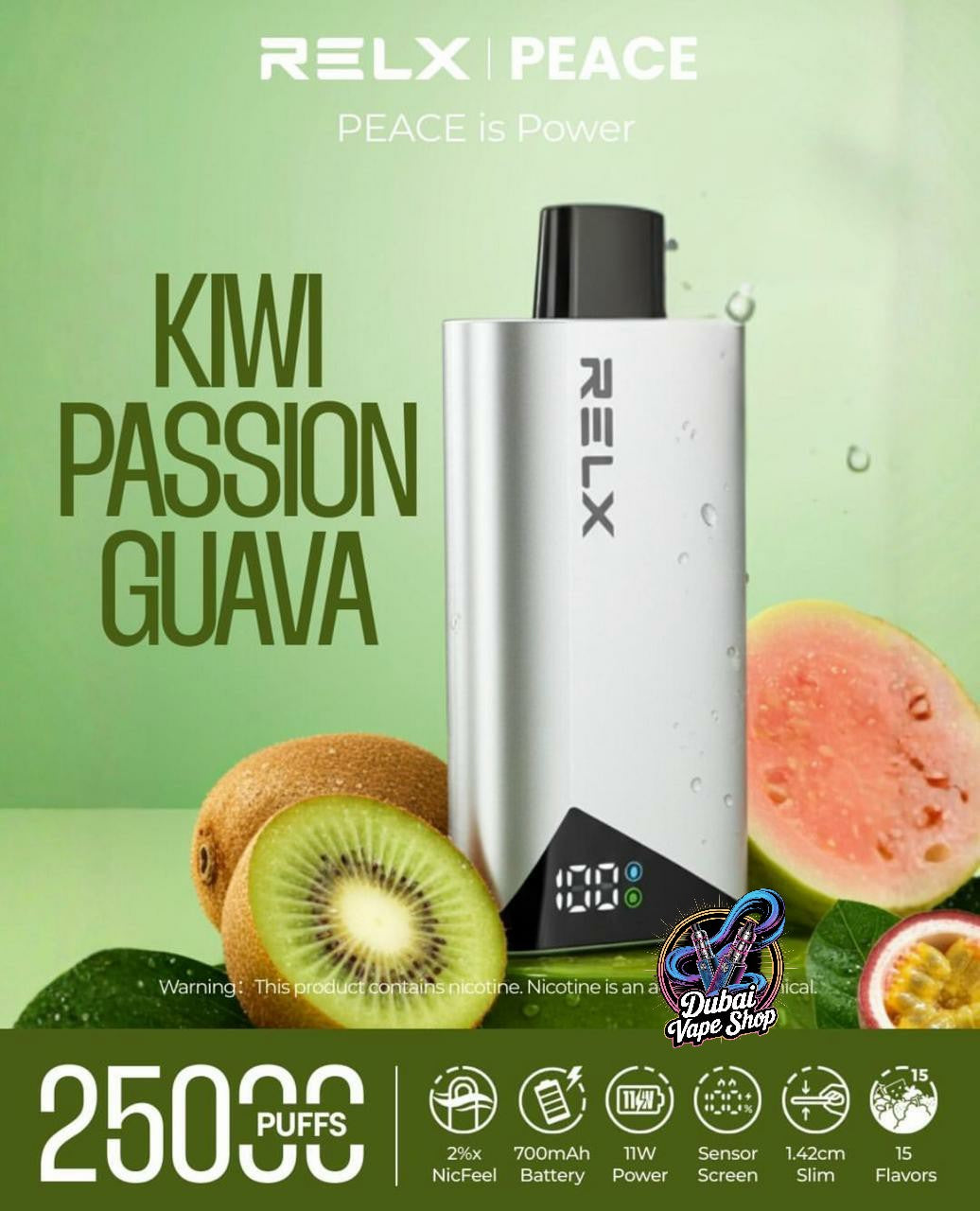 Relx Peace 25000 Puffs 20mg Disposable Vape In DUBAI