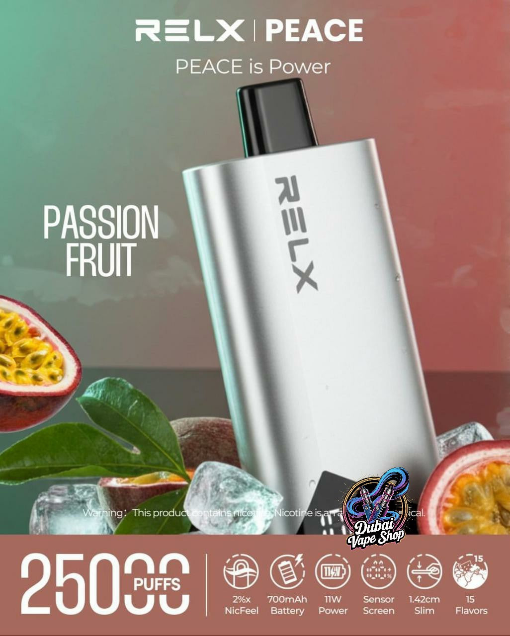 Relx Peace 25000 Puffs 20mg Disposable Vape In DUBAI