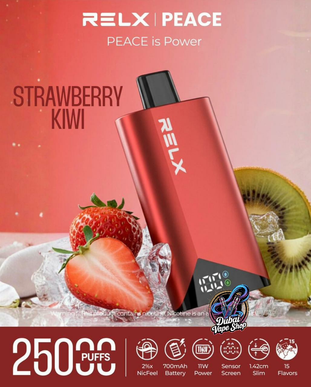 Relx Peace 25000 Puffs 20mg Disposable Vape In DUBAI