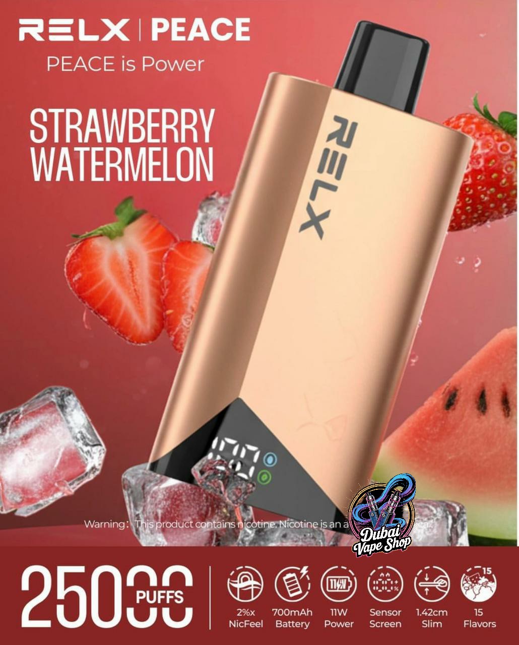 Relx Peace 25000 Puffs 20mg Disposable Vape In DUBAI