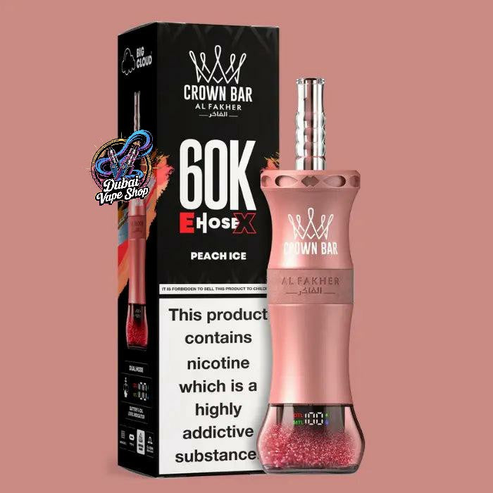 Al Fakher E Hose X 60000 Puffs Crown Bar Hookah Disposable Vape In DUBAI