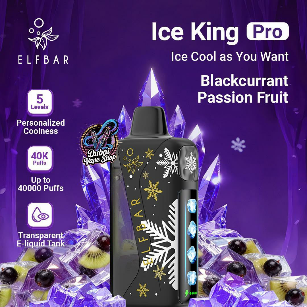 ELFBAR Ice King Pro 40000 Puffs 50mg Nicotine Ice control disposable vape in UAE