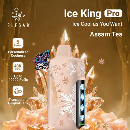 ELFBAR Ice King Pro 40000 Puffs 50mg Nicotine Ice control disposable vape in UAE