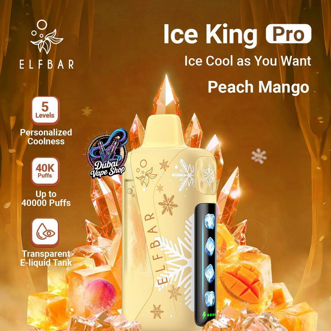 ELFBAR Ice King Pro 40000 Puffs 50mg Nicotine Ice control disposable vape in UAE