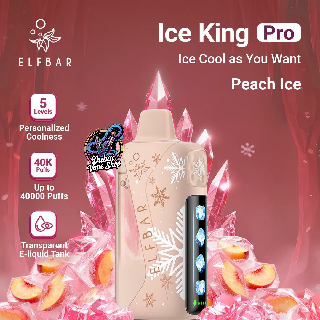 ELFBAR Ice King Pro 40000 Puffs 50mg Nicotine Ice control disposable vape in UAE