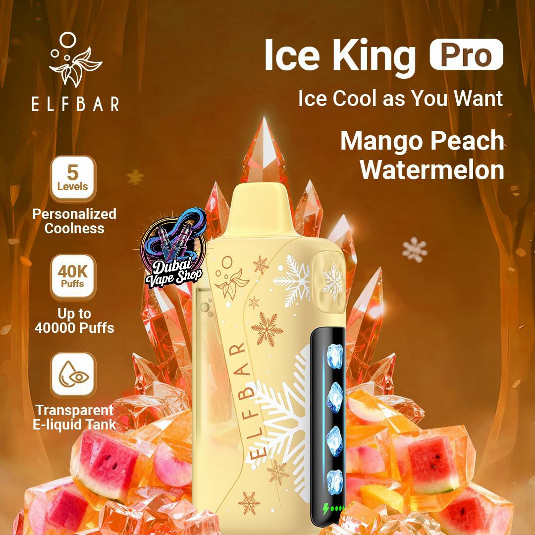 ELFBAR Ice King Pro 40000 Puffs 50mg Nicotine Ice control disposable vape in UAE