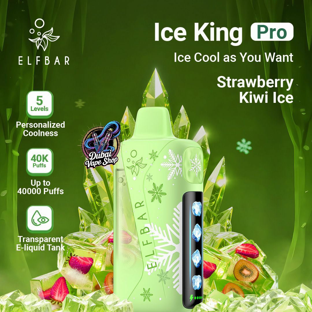 ELFBAR Ice King Pro 40000 Puffs 50mg Nicotine Ice control disposable vape in UAE
