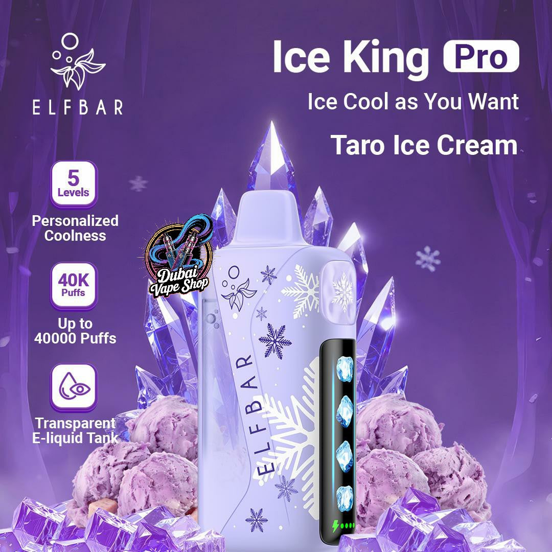 ELFBAR Ice King Pro 40000 Puffs 50mg Nicotine Ice control disposable vape in UAE