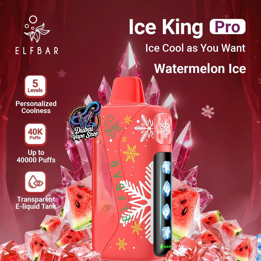 ELFBAR Ice King Pro 40000 Puffs 50mg Nicotine Ice control disposable vape in UAE