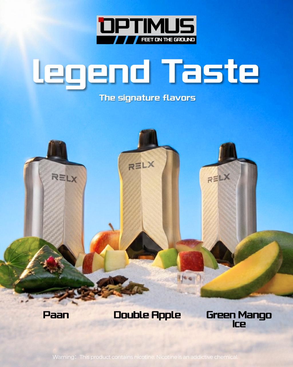 RELX Optimus 60000 Puffs Disposable Vape 50mg in UAE