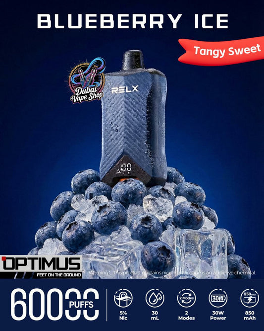 RELX Optimus 60000 Puffs Disposable Vape 50mg in UAE