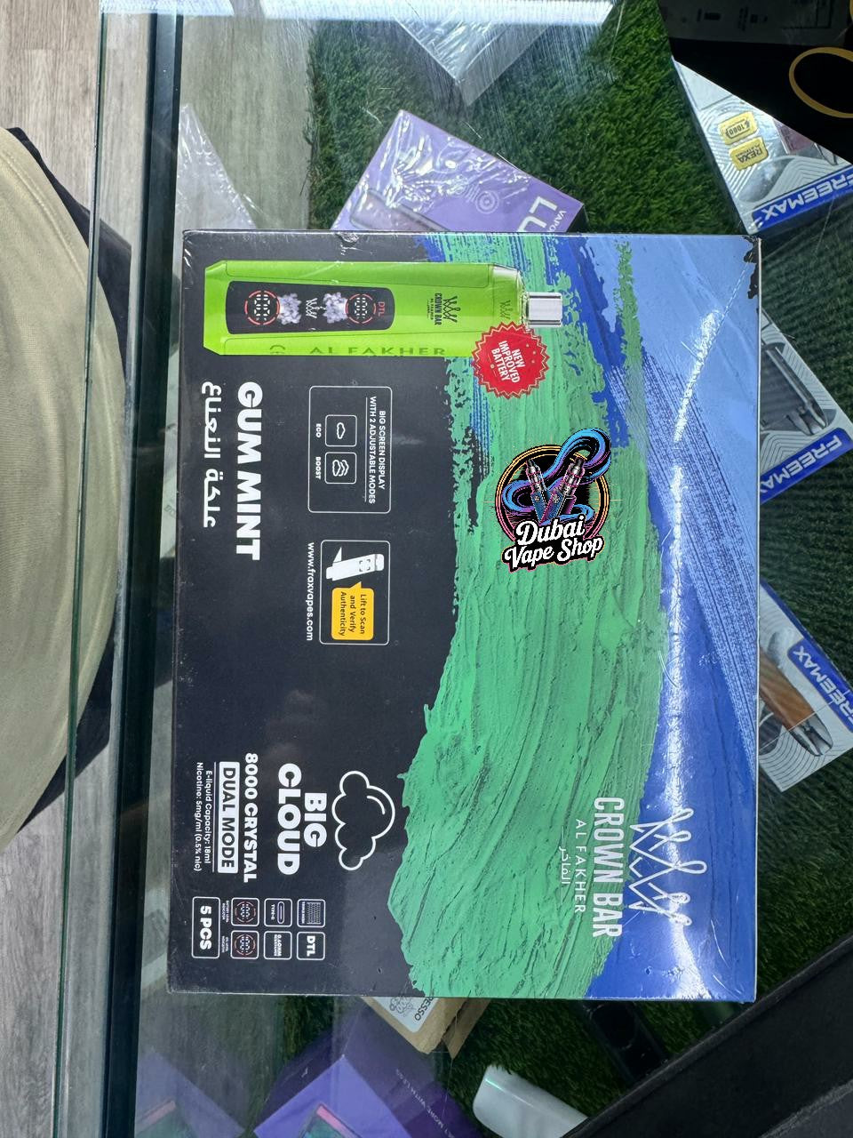Al Fakher Crown Bar Crystal 8000 Puffs 5% Disposable Vape In Dubai