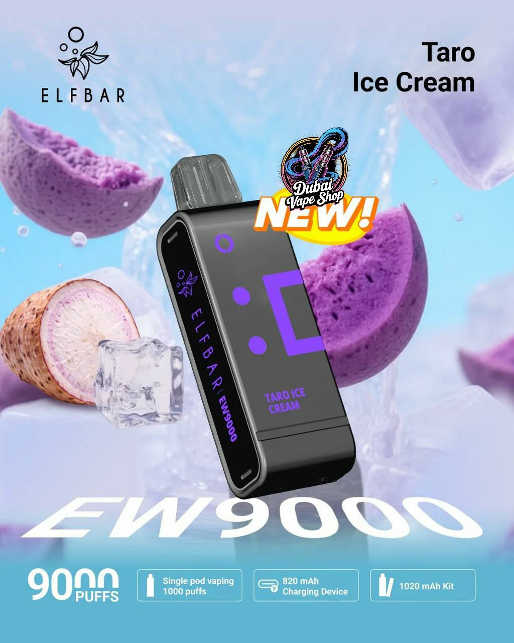 Elf Bar EW9000 Replacement Pods Prefilled 9000 Puffs In UAE
