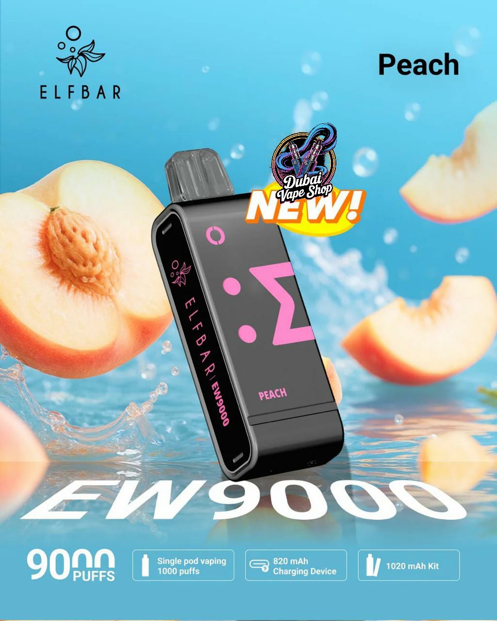 Elf Bar EW9000 Replacement Pods Prefilled 9000 Puffs In UAE
