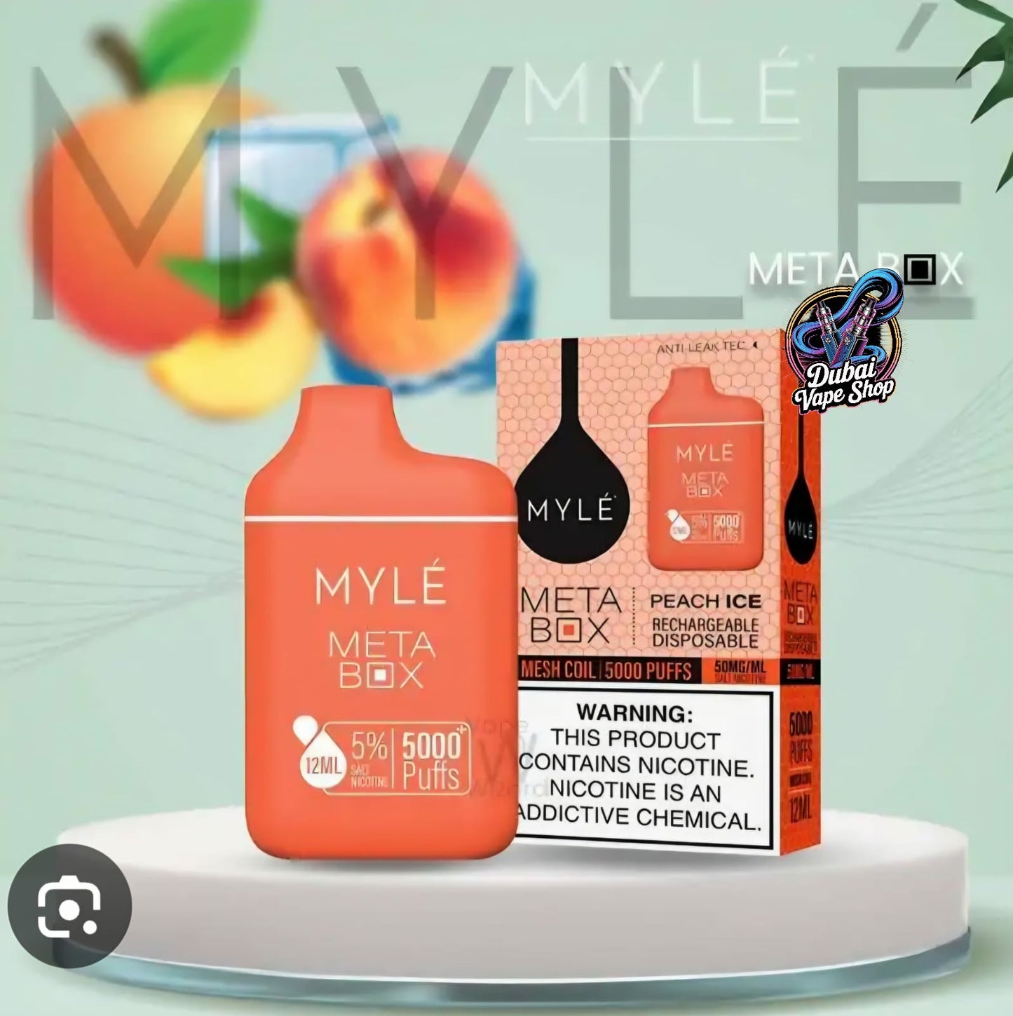 Myle Meta Box 5000 Puffs 20mg 50mg In UAE