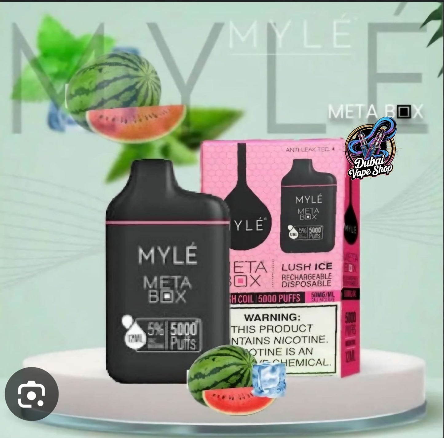 Myle Meta Box 5000 Puffs 20mg 50mg In UAE