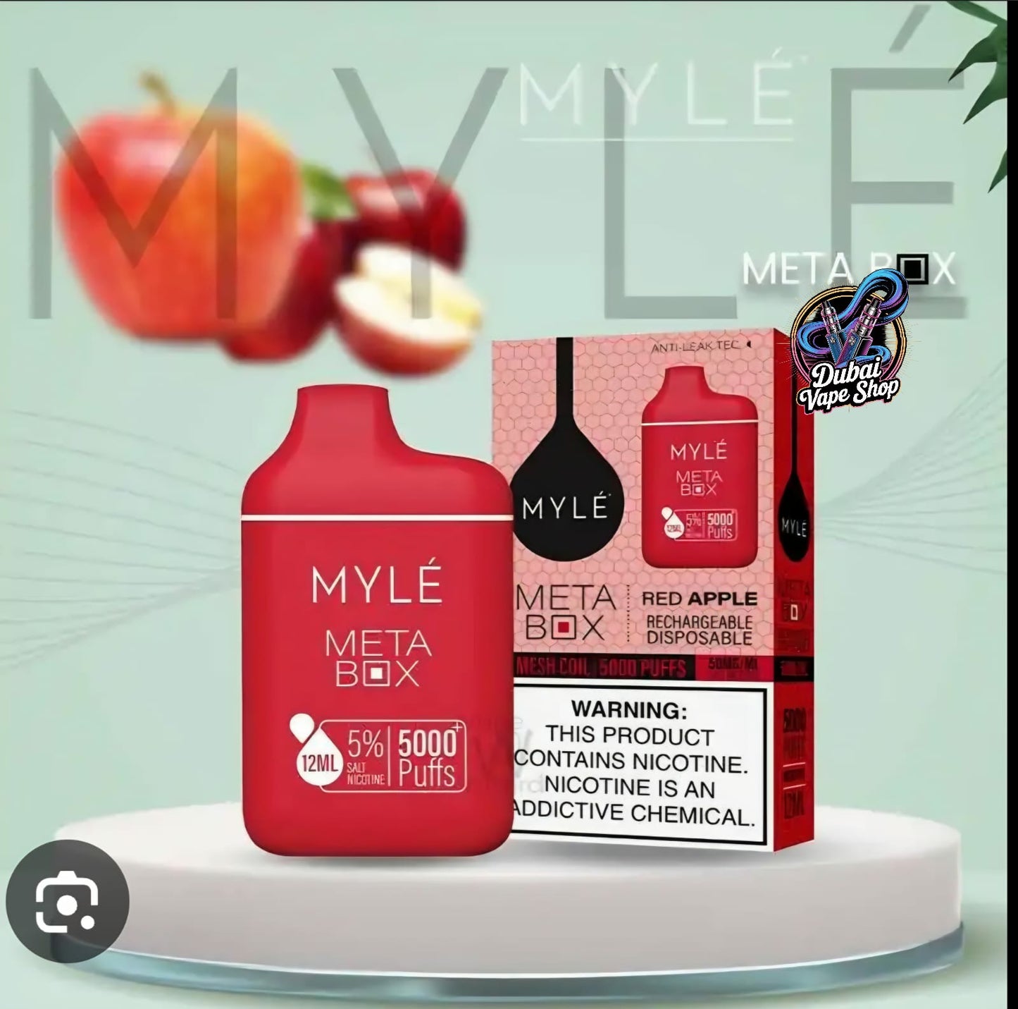 Myle Meta Box 5000 Puffs 20mg 50mg In UAE